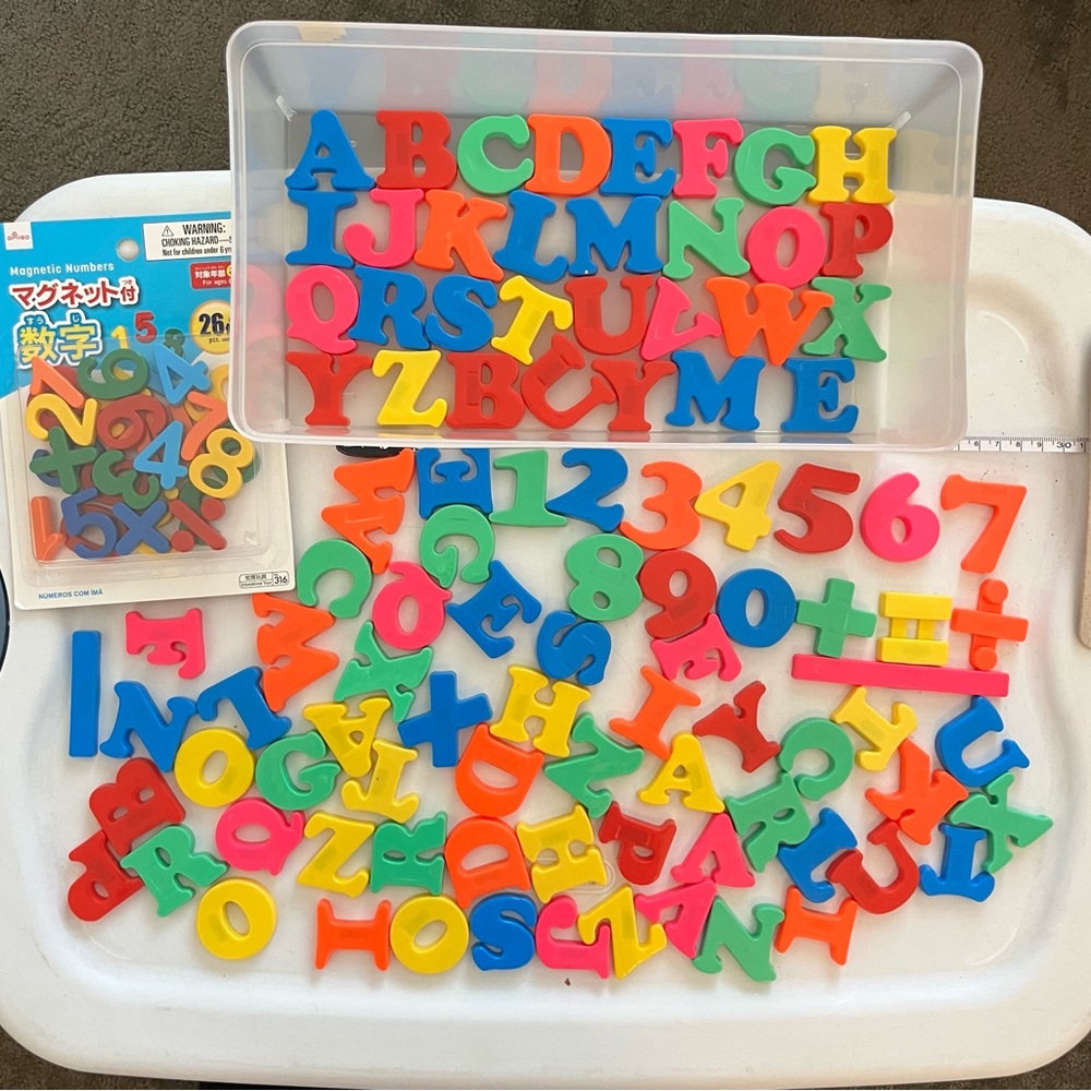 Colorful Magnetic Alphabet and Number Set
